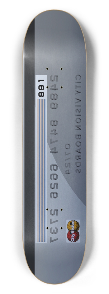 Credit Card 7.50 7-1/2 Skateboard Deck
