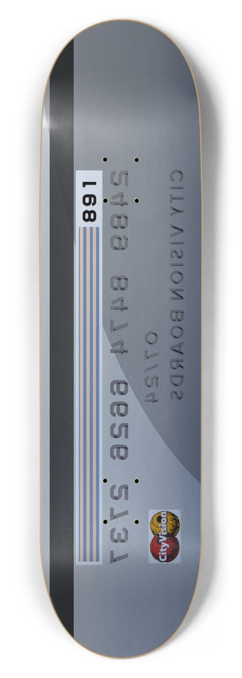 Credit Card 8.50 8-1/2 Skateboard Deck