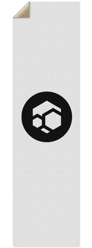 Flux white grip 9 x 33 Inch Griptape