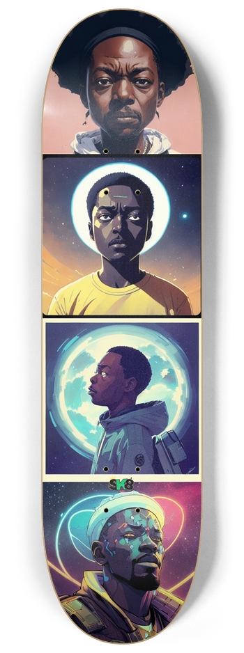 It starts within  8-1/4 Skateboard Deck