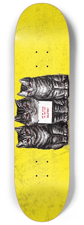Kitty Katt Club 8-1/4 Skateboard Deck