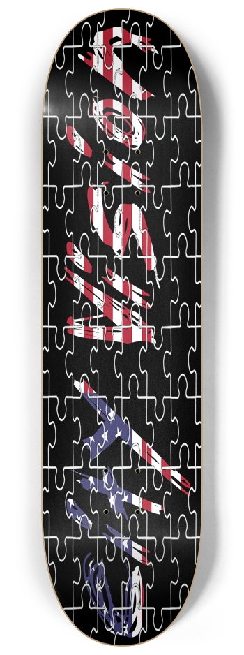 Name Puzzle 8.25 8-1/4 Skateboard Deck