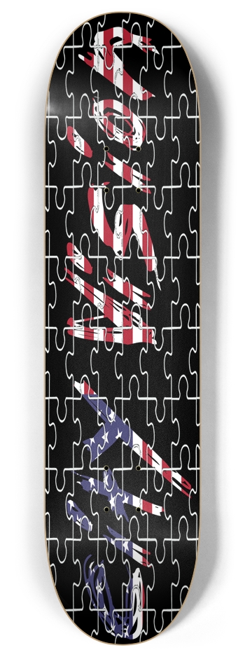 Name Puzzle 8.00 8 Inch Skateboard Deck