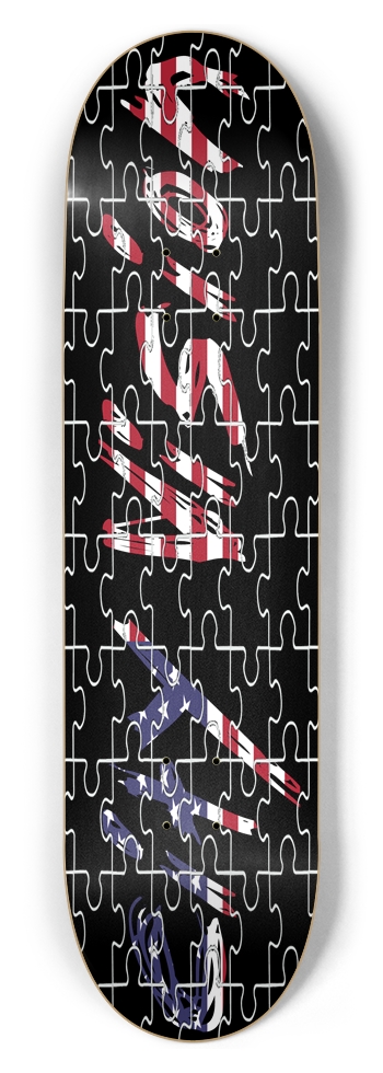 Name Puzzle 8.50 8-1/2 Skateboard Deck