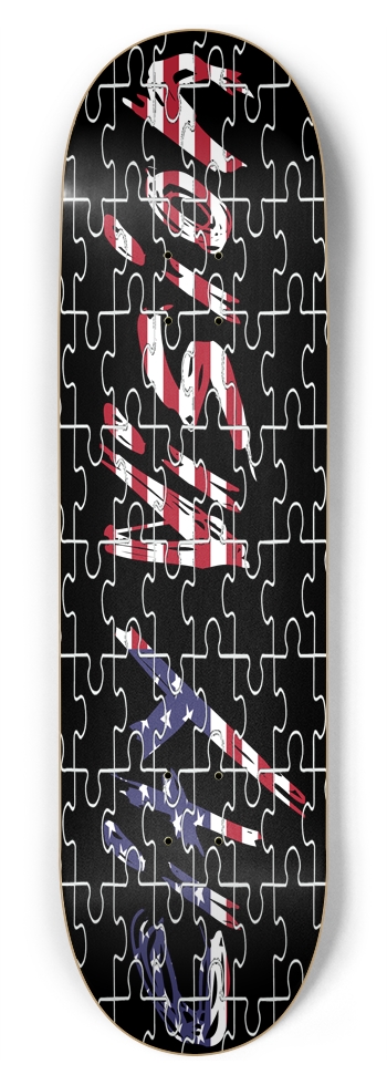 Name Puzzle 8.75 8-3/4 Inch Skateboard