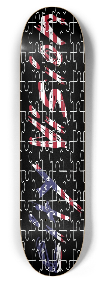 Name Puzzle 7.87 7-7/8 Skateboard Deck