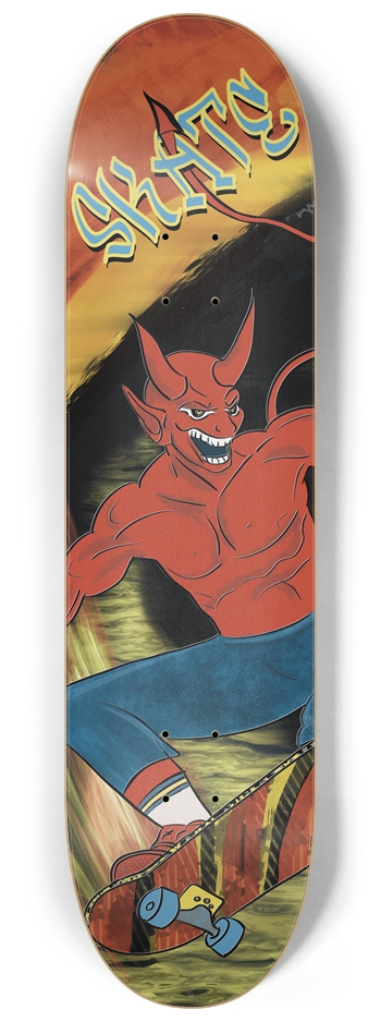 Devil in Blue Jeans Skate Design 8-1/4 Skateboard Deck