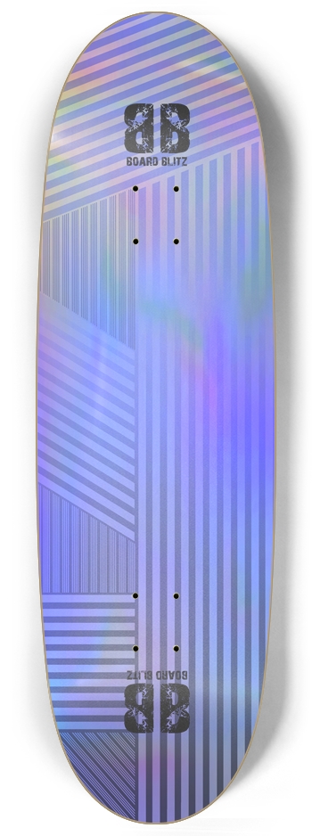 Egg shape  Blue Lines Pattern Holographic Egg Shape