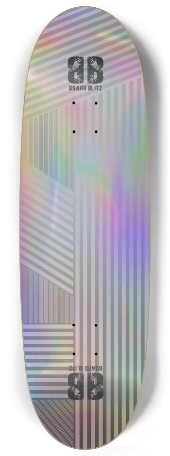 Egg shape Gray Lines Pattern Holographic Egg Shape