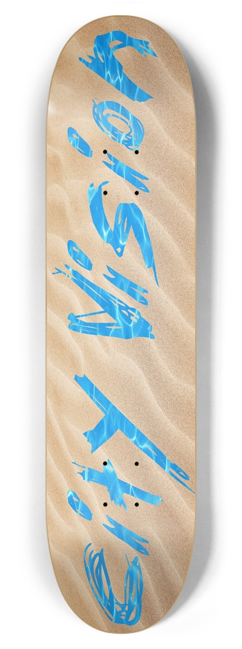 Name Beach 7.87 7-7/8 Skateboard Deck