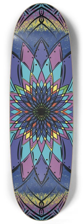 Magic Mandala Custom Skateboard Egg Shape