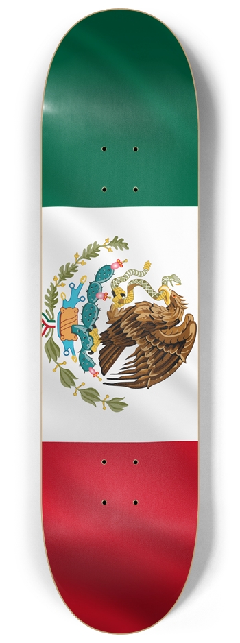 Mexico Flag Mexican Flag Custom Skateboard Deck 8-1/4 Skateboard Deck