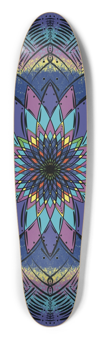 Magic Mandala Custom Longboard Longboard Shape