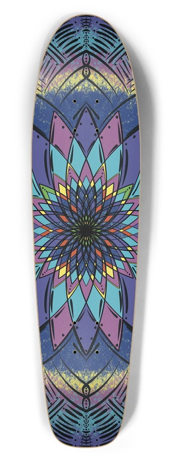 Magic Mandala Custom Skateboard Bottle Tail