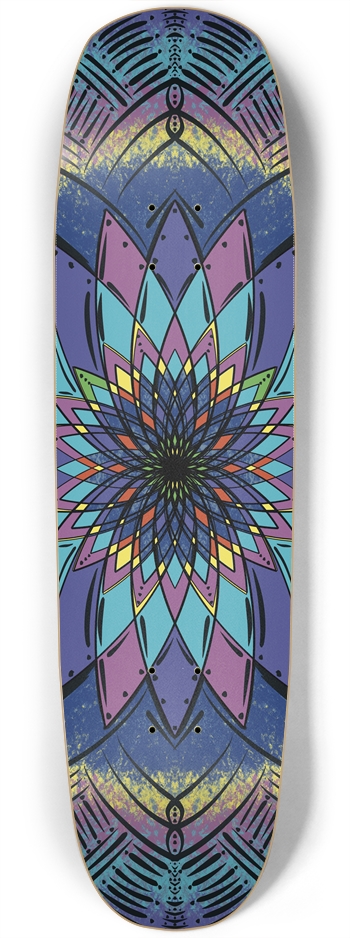 Magic Mandala Custom Skateboard Square Nose