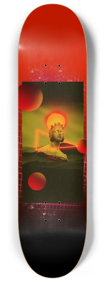 Roman Empire Neon Moon Custom Skateboard Deck 8-1/4 Skateboard Deck