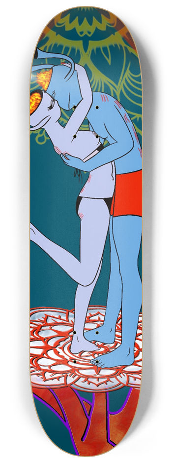 Love Conquest: Intergalactic Embrace Skateboard #2 8-1/4 Skateboard Deck