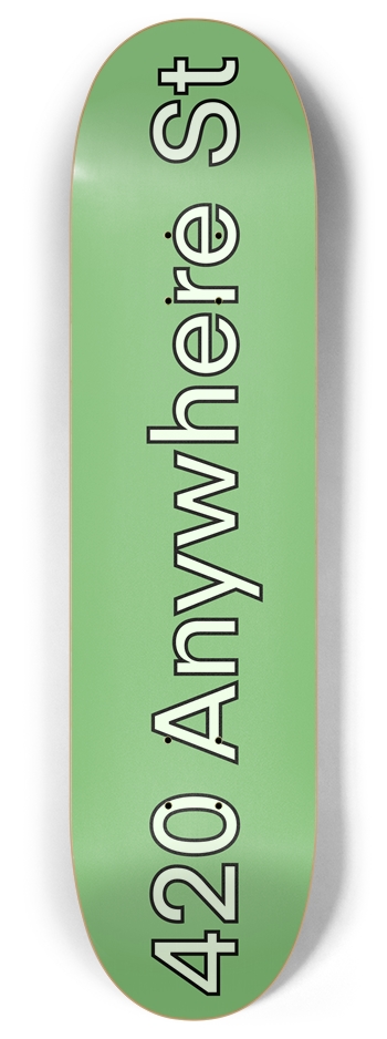 Streetside 420: Urban Blaze Skateboard 8 Inch Skateboard Deck