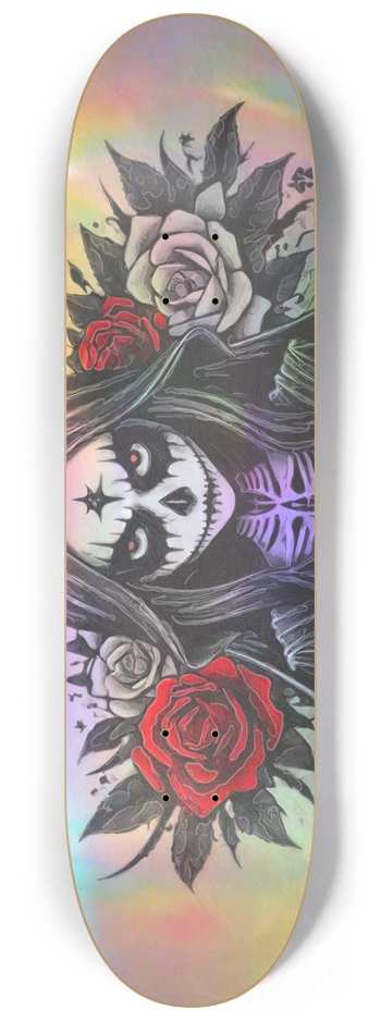 Corpse Bride and the Roses 8-1/4 Skateboard Deck