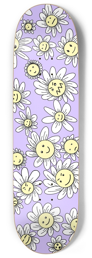 Flower Frenzy (Purple) 9.00 9 Inch Skateboard