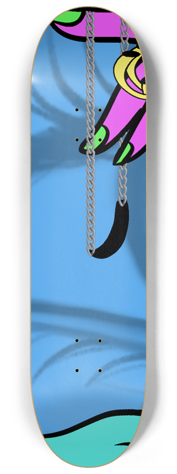Bound by Love: Chained Embrace Skateboards Duo #1 8-1/4 Skateboard Deck