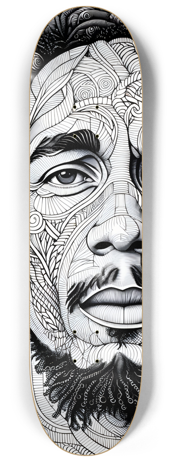 Rasta Smokin' 2 decks Wall Series #1 8-1/4 Skateboard Deck