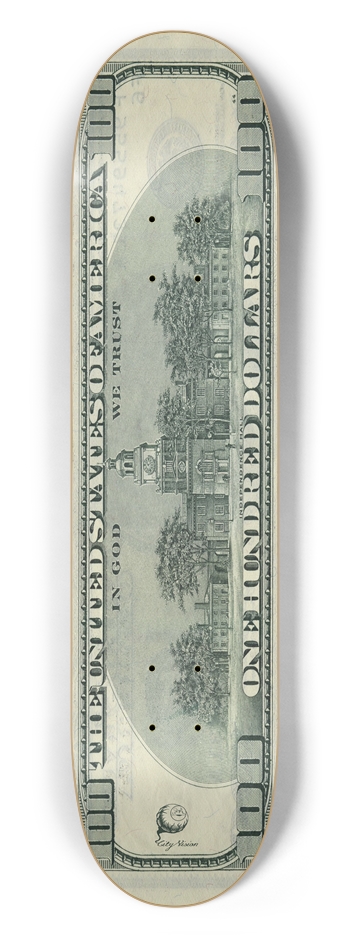 $100 7.50 7-1/2 Skateboard Deck