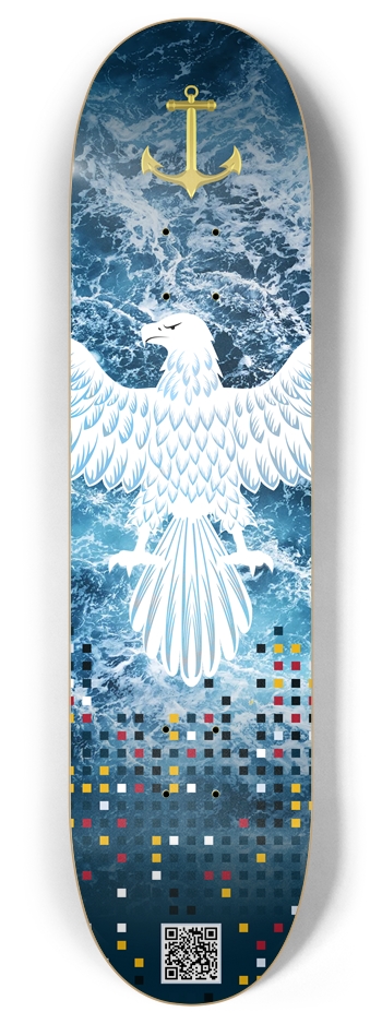 Eagle & QR 8 Inch Skateboard Deck