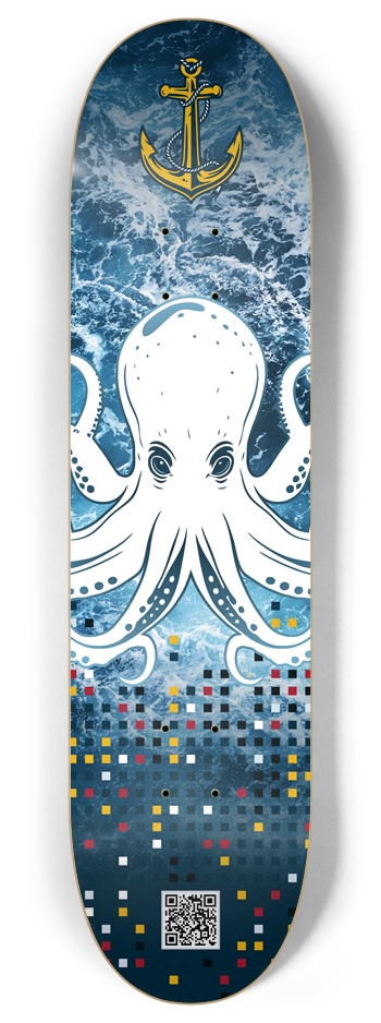 Kraken & QR 8 Inch Skateboard Deck