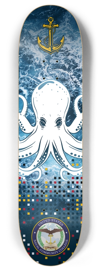 Kraken Logo 8 Inch Skateboard Deck