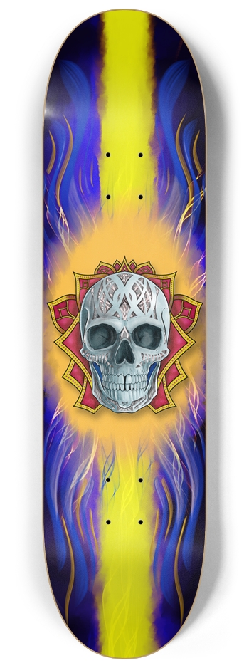 Blitz Skull Blaze 8.25" x 32" 8-1/4 Skateboard Deck
