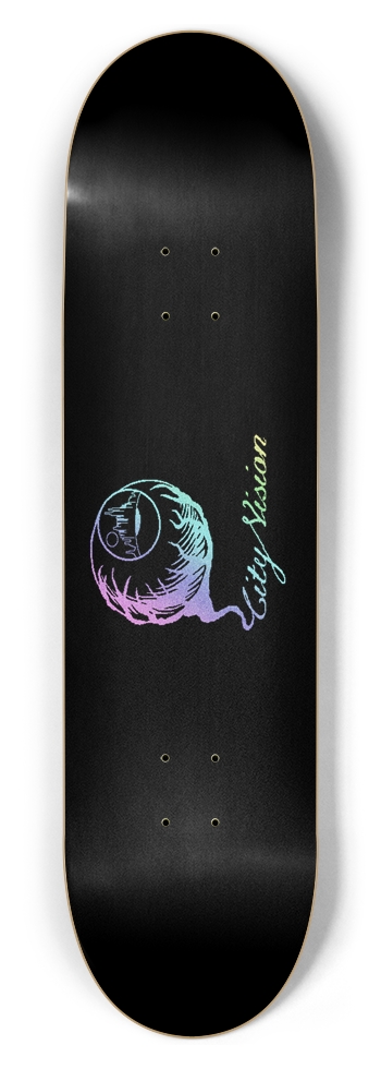 Logo Light Rainbow Glitter Black 8.50 8-1/2 Skateboard Deck