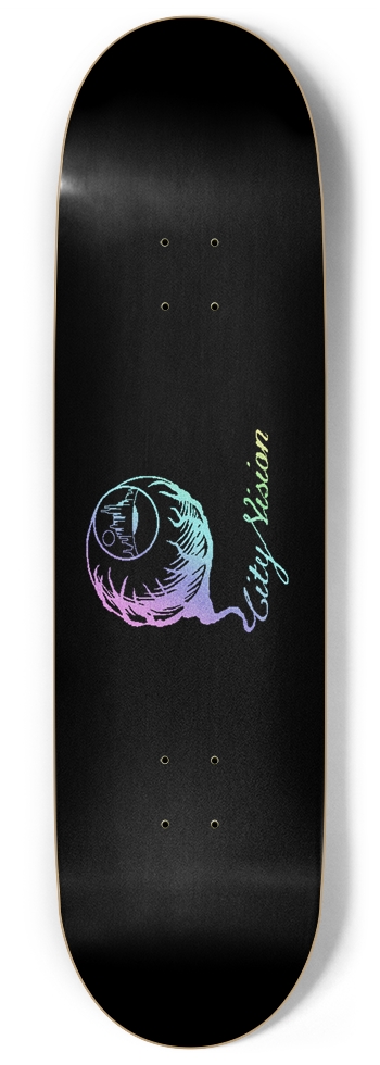 Logo Light Rainbow Glitter Black 9.00 9 Inch Skateboard