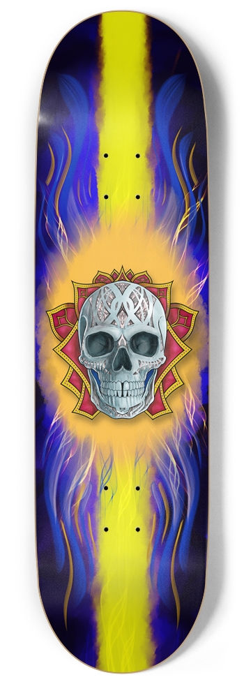 Blitz Skull Blaze 9" x 34" 9 Inch Skateboard