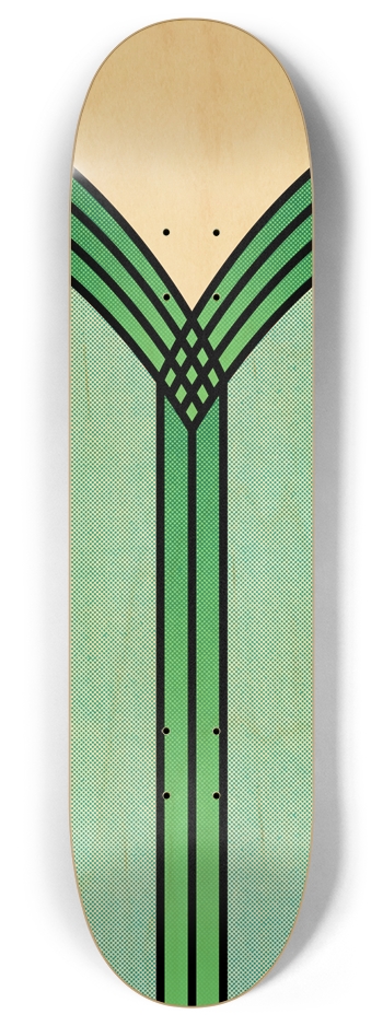 Green Lines 8 Inch Skateboard Deck