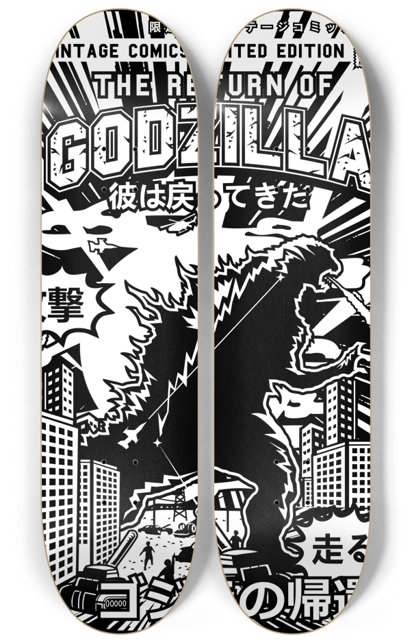 GODZILLA 2 decks Wall Series 2 Deck Wall Series