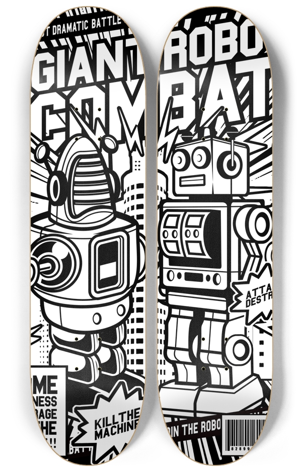 ROBOTS COMBAT 2 decks Wall Series 2 Deck Wall Series