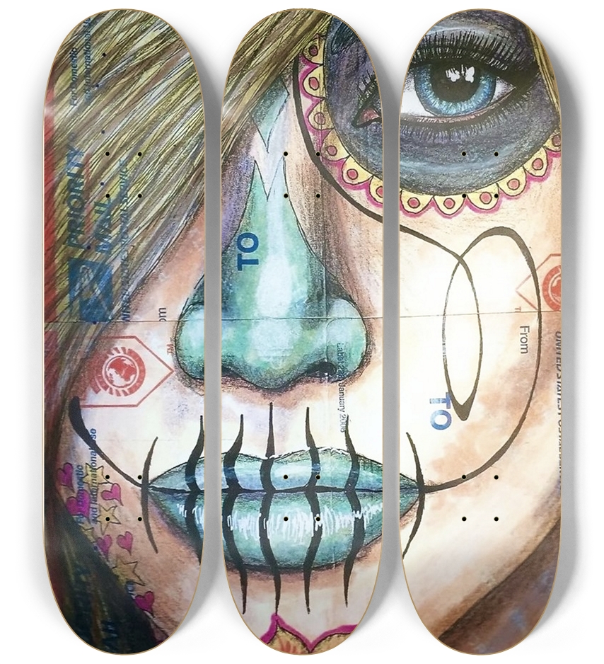 Skateboard Series 3 Deck Wall Series