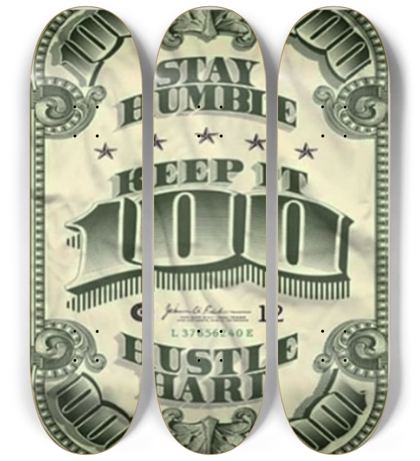Hustle Hard 3 Deck Wall Series