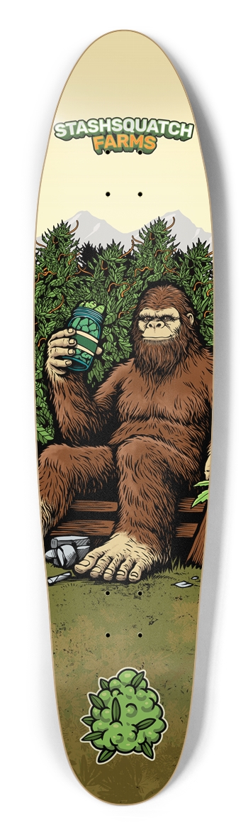 Stashsquatch Farms Longboard Deck Longboard Shape