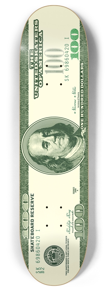 Money Board 8 Inch Skateboard Deck