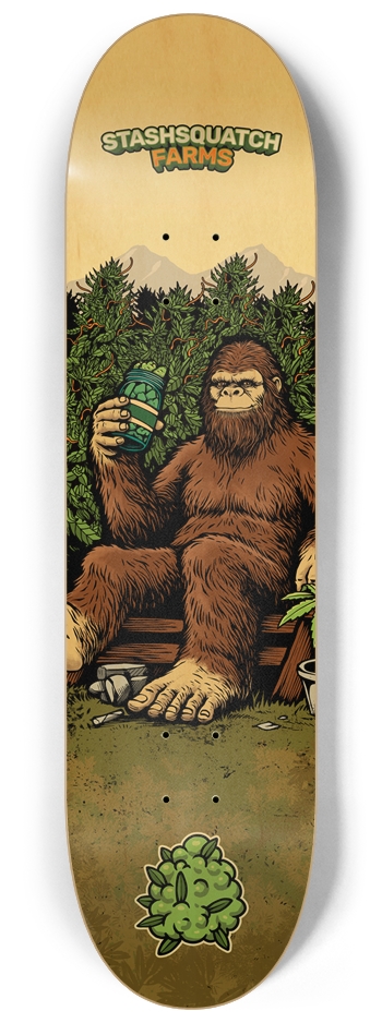 Stashsquatch Farms Deck 8-1/4 Skateboard Deck