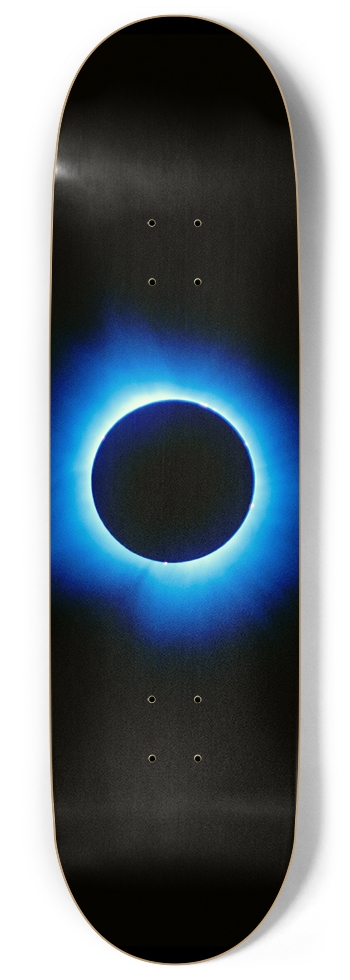 Blue Solar Eclipse (glow in the dark) 9 Inch Skateboard