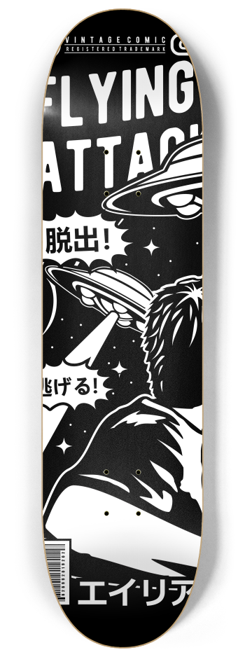 Flying Saucer Attack 2 decks Wall Series #1 8-1/4 Skateboard Deck