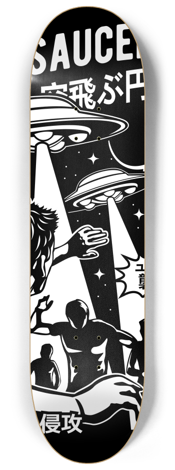 Flying Saucer Attack 2 decks Wall Series #2 8-1/4 Skateboard Deck