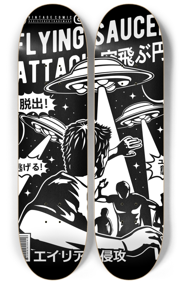 Flying Saucer Attack 2 decks Wall Series 2 Deck Wall Series