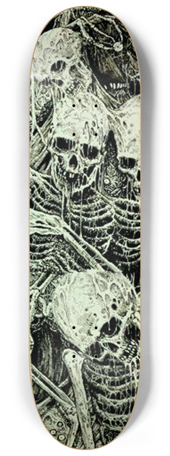 Skull 3 deck Skateboard Series #3 8-1/4 Skateboard Deck