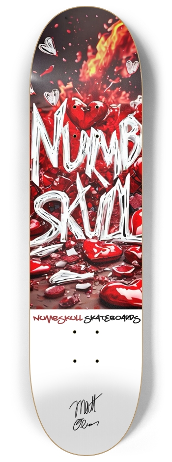 JAR OF HEARTS- NUMBSKULL- Matt Olesen 8-1/4 Skateboard Deck