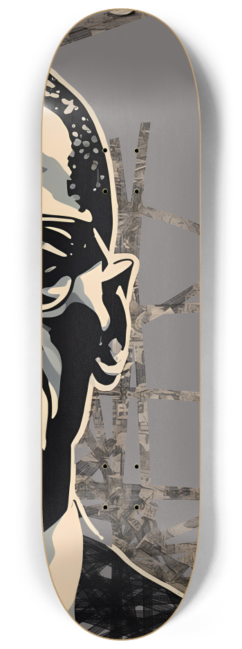 Malcom X 3 decks Wall Series #3 8-1/4 Skateboard Deck