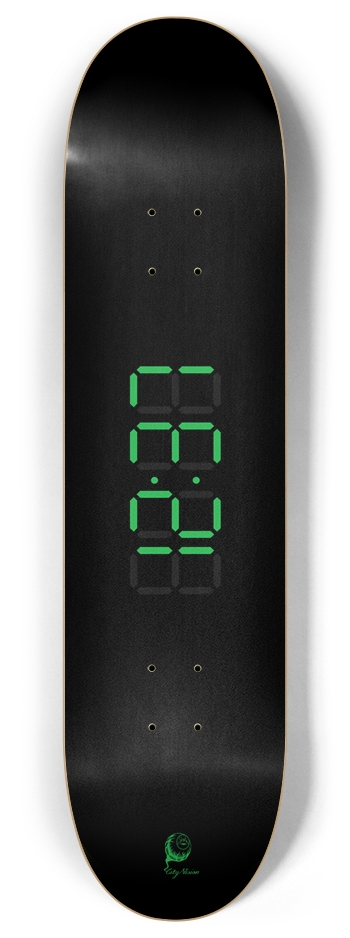 Clock Green 8.00 8 Inch Skateboard Deck